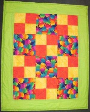 Quilt-Frogs Frisky Frogs