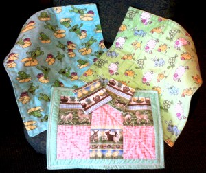 2 NICU Baby Quilts, Placemat & 2 Coasters