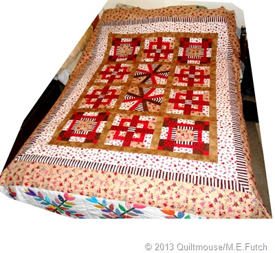 Finished Top on Queen-sized Bed