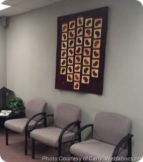Finished Quilt on Display