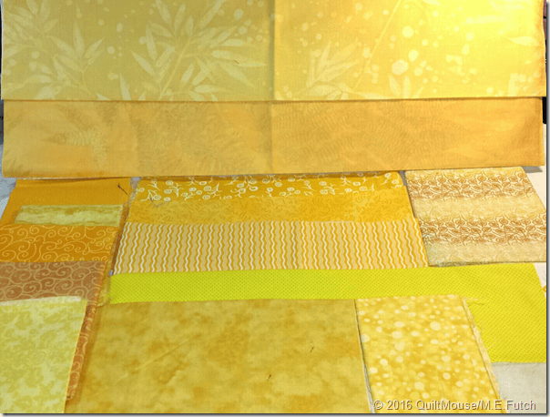 Yellow scraps