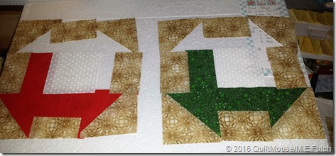 2 blocks need red-green pieces cut