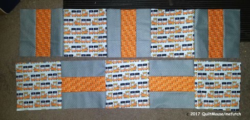 Choo Choo - Rows 1 & 2 - Fabric Cafe's Porch Rail Pattern