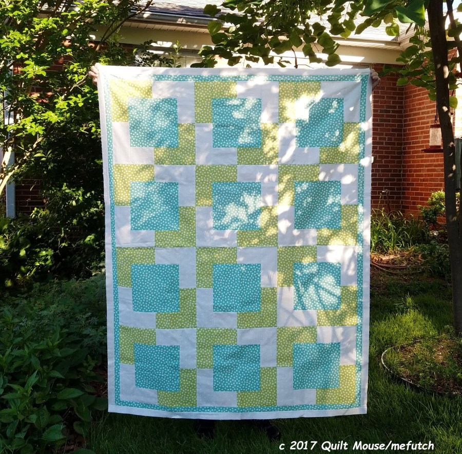 Town Square pattern from Fabric Cafe's Easy Peasy 3 Yard Quilts book released October 2017