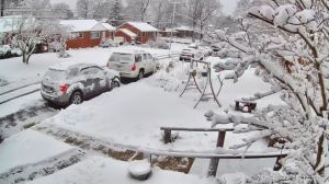 A snowy day in February 2026